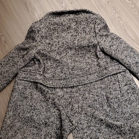 Mixed Knit Wool Coat - Picture 4 of 4